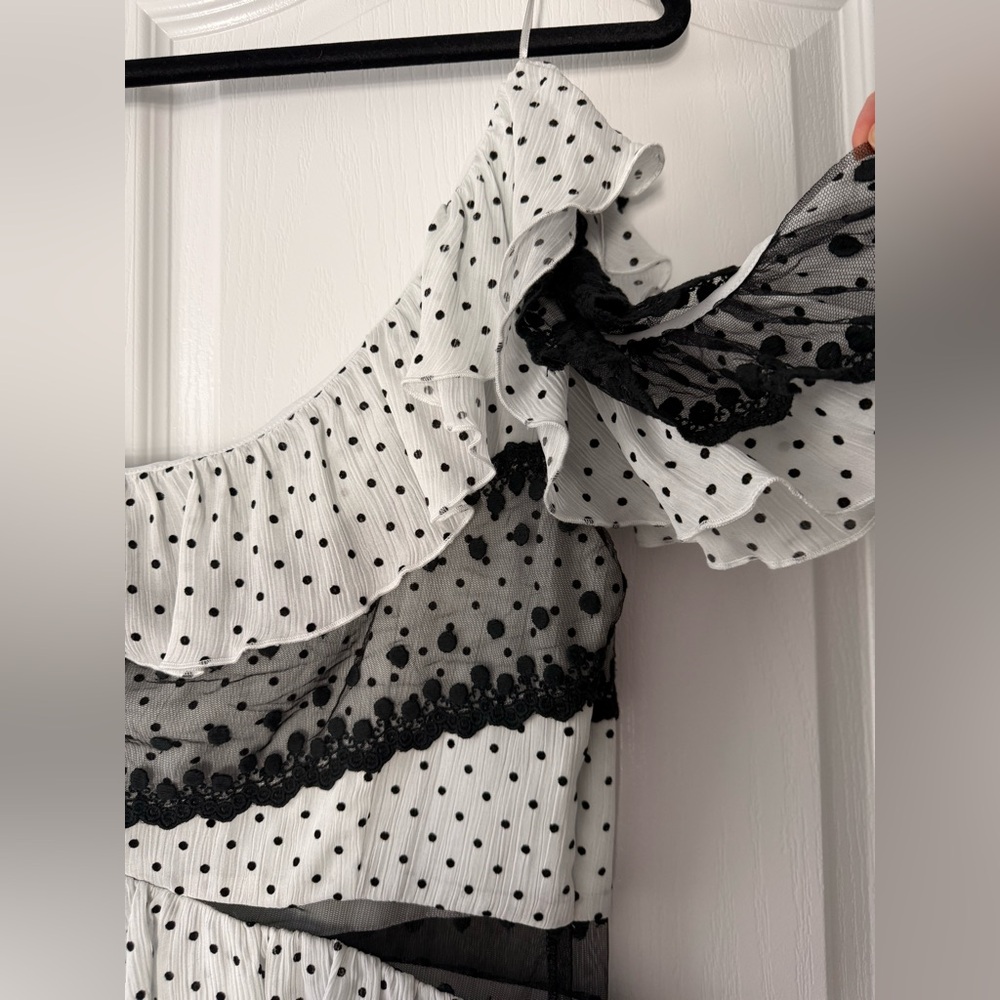 Polka Dot Ruffle Dress - Picture 3 of 5